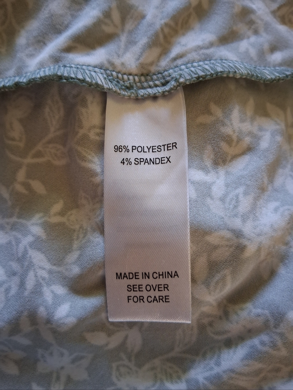 the general good midi dress faux wrap-around cream floral on sage green - Picture 8 of 9